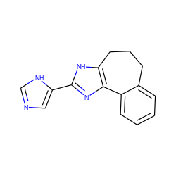 c1ccc2c(c1)CCCc1[nH]c(-c3cnc[nH]3)nc1-2 ZINC000013440059