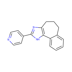 c1ccc2c(c1)CCCc1nc(-c3ccncc3)[nH]c1-2 ZINC000013440075