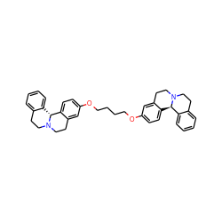 c1ccc2c(c1)CCN1CCc3cc(OCCCCOc4ccc5c(c4)CCN4CCc6ccccc6[C@H]54)ccc3[C@H]21 ZINC000049783927