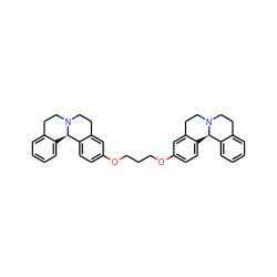 c1ccc2c(c1)CCN1CCc3cc(OCCCOc4ccc5c(c4)CCN4CCc6ccccc6[C@H]54)ccc3[C@H]21 ZINC000049792788