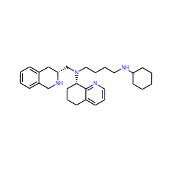 c1ccc2c(c1)CN[C@@H](CN(CCCCNC1CCCCC1)[C@H]1CCCc3cccnc31)C2 ZINC001772574071