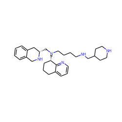 c1ccc2c(c1)CN[C@@H](CN(CCCCNCC1CCNCC1)[C@H]1CCCc3cccnc31)C2 ZINC001772606715