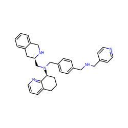 c1ccc2c(c1)CN[C@@H](CN(Cc1ccc(CNCc3ccncc3)cc1)[C@H]1CCCc3cccnc31)C2 ZINC001772647335