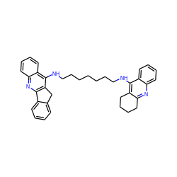 c1ccc2c(c1)Cc1c-2nc2ccccc2c1NCCCCCCCNc1c2c(nc3ccccc13)CCCC2 ZINC000072113148