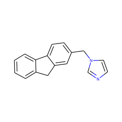 c1ccc2c(c1)Cc1cc(Cn3ccnc3)ccc1-2 ZINC000000020455