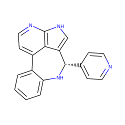 c1ccc2c(c1)N[C@@H](c1ccncc1)c1c[nH]c3nccc-2c13 ZINC000045371819