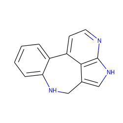 c1ccc2c(c1)NCc1c[nH]c3nccc-2c13 ZINC000045349094