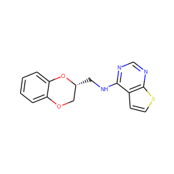 c1ccc2c(c1)OC[C@@H](CNc1ncnc3sccc13)O2 ZINC000003342031