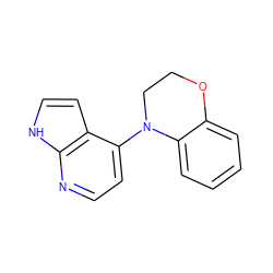 c1ccc2c(c1)OCCN2c1ccnc2[nH]ccc12 ZINC001772624898