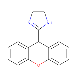 c1ccc2c(c1)Oc1ccccc1C2C1=NCCN1 ZINC000013805952