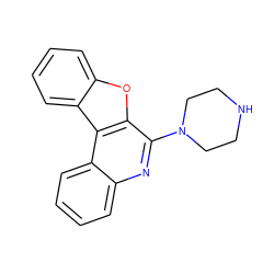 c1ccc2c(c1)nc(N1CCNCC1)c1oc3ccccc3c12 ZINC000013742133