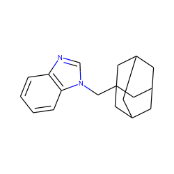 c1ccc2c(c1)ncn2CC12CC3CC(CC(C3)C1)C2 ZINC000066103867