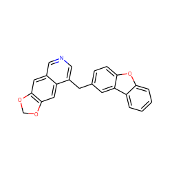 c1ccc2c(c1)oc1ccc(Cc3cncc4cc5c(cc34)OCO5)cc12 ZINC000584615127