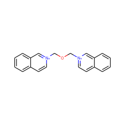 c1ccc2c[n+](COC[n+]3ccc4ccccc4c3)ccc2c1 ZINC000066157190