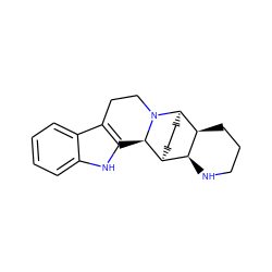 c1ccc2c3c([nH]c2c1)[C@@H]1[C@H]2CC[C@H]([C@H]4CCCN[C@@H]24)N1CC3 ZINC000064700483