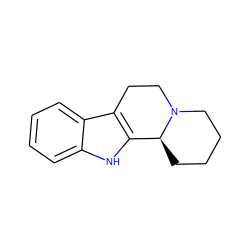 c1ccc2c3c([nH]c2c1)[C@@H]1CCCCN1CC3 ZINC000001703731