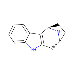 c1ccc2c3c([nH]c2c1)C[C@H]1CC[C@H]3N1 ZINC000100753668