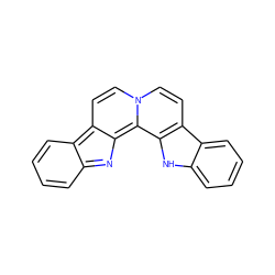 c1ccc2c3ccn4ccc5c6ccccc6[nH]c5c4c-3nc2c1 ZINC000001647054