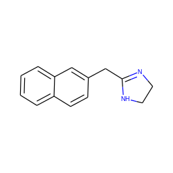 c1ccc2cc(CC3=NCCN3)ccc2c1 ZINC000002472262