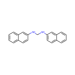 c1ccc2cc(NCNc3ccc4ccccc4c3)ccc2c1 ZINC000001688810