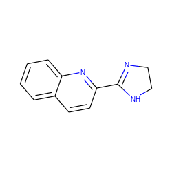 c1ccc2nc(C3=NCCN3)ccc2c1 ZINC000002565858