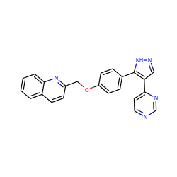 c1ccc2nc(COc3ccc(-c4[nH]ncc4-c4ccncn4)cc3)ccc2c1 ZINC000035826150