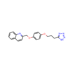 c1ccc2nc(COc3ccc(OCCCc4nnn[nH]4)cc3)ccc2c1 ZINC000026718919