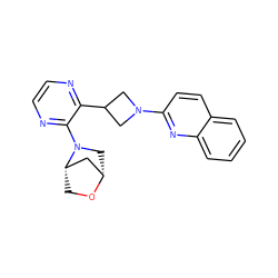 c1ccc2nc(N3CC(c4nccnc4N4C[C@H]5C[C@@H]4CO5)C3)ccc2c1 ZINC000145193866