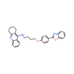 c1ccc2oc(-c3ccc(OCCCCNc4c5c(nc6ccccc46)CCCC5)cc3)nc2c1 ZINC000084602823