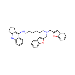 c1ccc2oc(CN(CCCCCCNc3c4c(nc5ccccc35)CCC4)Cc3cc4ccccc4o3)cc2c1 ZINC000653755867