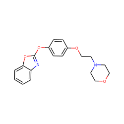 c1ccc2oc(Oc3ccc(OCCN4CCOCC4)cc3)nc2c1 ZINC000040420969