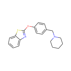 c1ccc2sc(Oc3ccc(CN4CCCCC4)cc3)nc2c1 ZINC000040848844