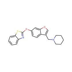 c1ccc2sc(Oc3ccc4c(CN5CCCCC5)coc4c3)nc2c1 ZINC000095598339