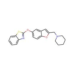 c1ccc2sc(Oc3ccc4oc(CN5CCCCC5)cc4c3)nc2c1 ZINC000095595429