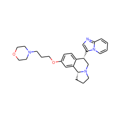 c1ccn2c([C@@H]3CN4CCC[C@@H]4c4cc(OCCCN5CCOCC5)ccc43)cnc2c1 ZINC000028903575