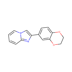 c1ccn2cc(-c3ccc4c(c3)OCCO4)nc2c1 ZINC000000408971