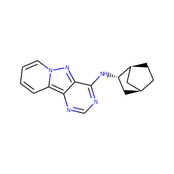 c1ccn2nc3c(N[C@H]4C[C@@H]5CC[C@H]4C5)ncnc3c2c1 ZINC000653737485