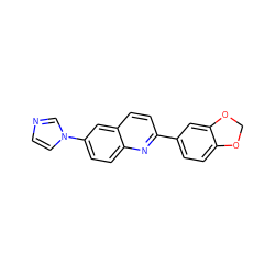 c1cn(-c2ccc3nc(-c4ccc5c(c4)OCO5)ccc3c2)cn1 ZINC000114466442