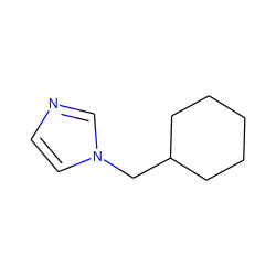 c1cn(CC2CCCCC2)cn1 ZINC000013580720