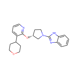 c1cnc(O[C@@H]2CCN(c3nc4ccccc4[nH]3)C2)c(C2CCOCC2)c1 ZINC000096168982