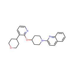 c1cnc(OC2CCN(c3ccc4ccccc4n3)CC2)c(C2CCOCC2)c1 ZINC000096168972