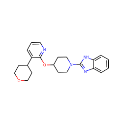 c1cnc(OC2CCN(c3nc4ccccc4[nH]3)CC2)c(C2CCOCC2)c1 ZINC000096168973