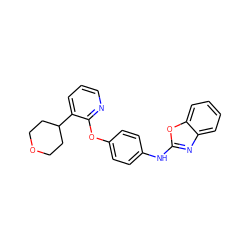 c1cnc(Oc2ccc(Nc3nc4ccccc4o3)cc2)c(C2CCOCC2)c1 ZINC000139112715