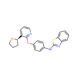 c1cnc(Oc2ccc(Nc3nc4ccccc4s3)cc2)c([C@H]2CCCO2)c1 ZINC000139129874