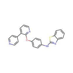 c1cnc(Oc2ccc(Nc3nc4ccccc4s3)cc2)c(-c2ccncc2)c1 ZINC000142734218