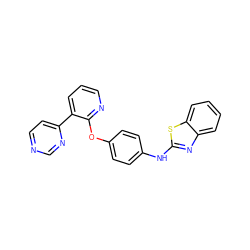 c1cnc(Oc2ccc(Nc3nc4ccccc4s3)cc2)c(-c2ccncn2)c1 ZINC000143293621