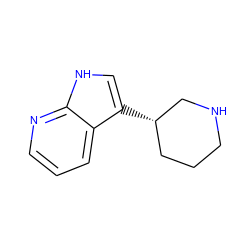 c1cnc2[nH]cc([C@H]3CCCNC3)c2c1 ZINC000029131249