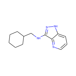 c1cnc2c(NCC3CCCCC3)n[nH]c2c1 ZINC000167072476