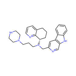 c1cnc2c(c1)CCC[C@@H]2N(CCCN1CCNCC1)Cc1cc2c(cn1)[nH]c1ccccc12 ZINC000200688655