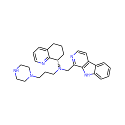 c1cnc2c(c1)CCC[C@@H]2N(CCCN1CCNCC1)Cc1nccc2c1[nH]c1ccccc12 ZINC000208397904